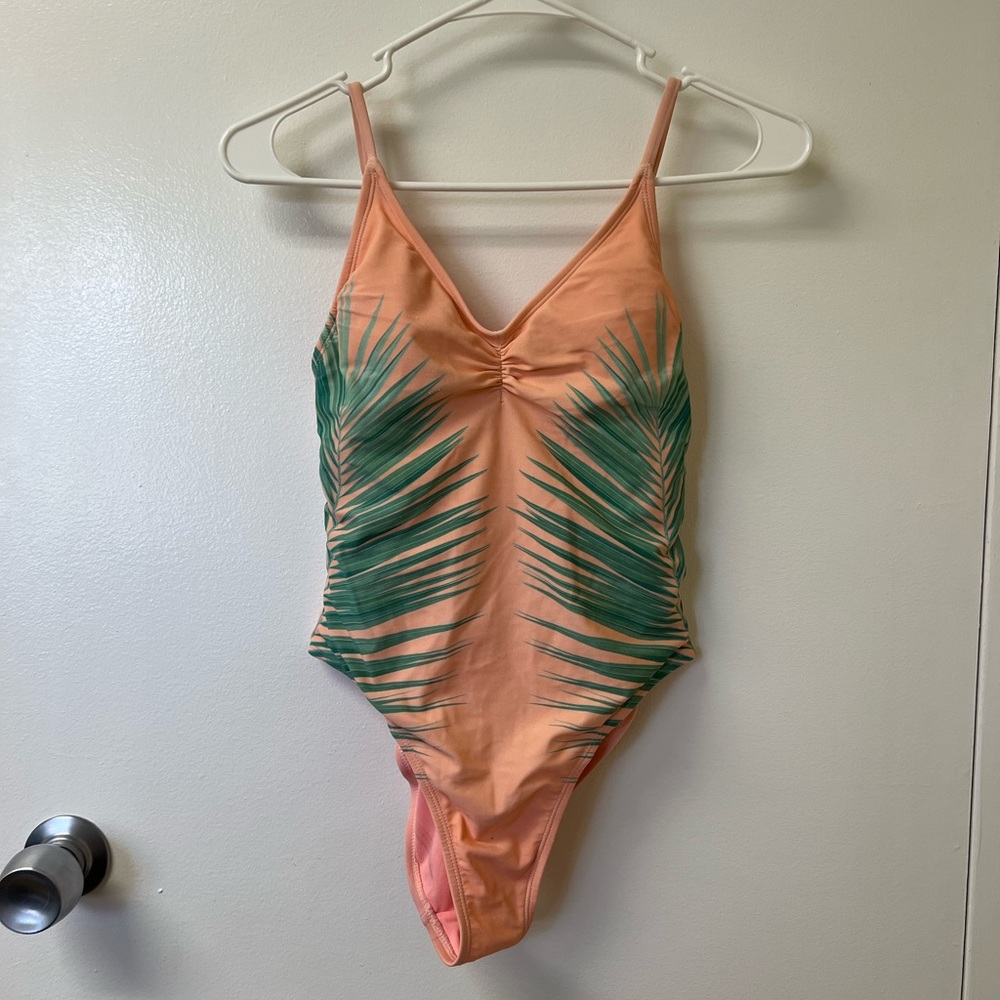 Pink Palm Tree One Piece Swimsuit